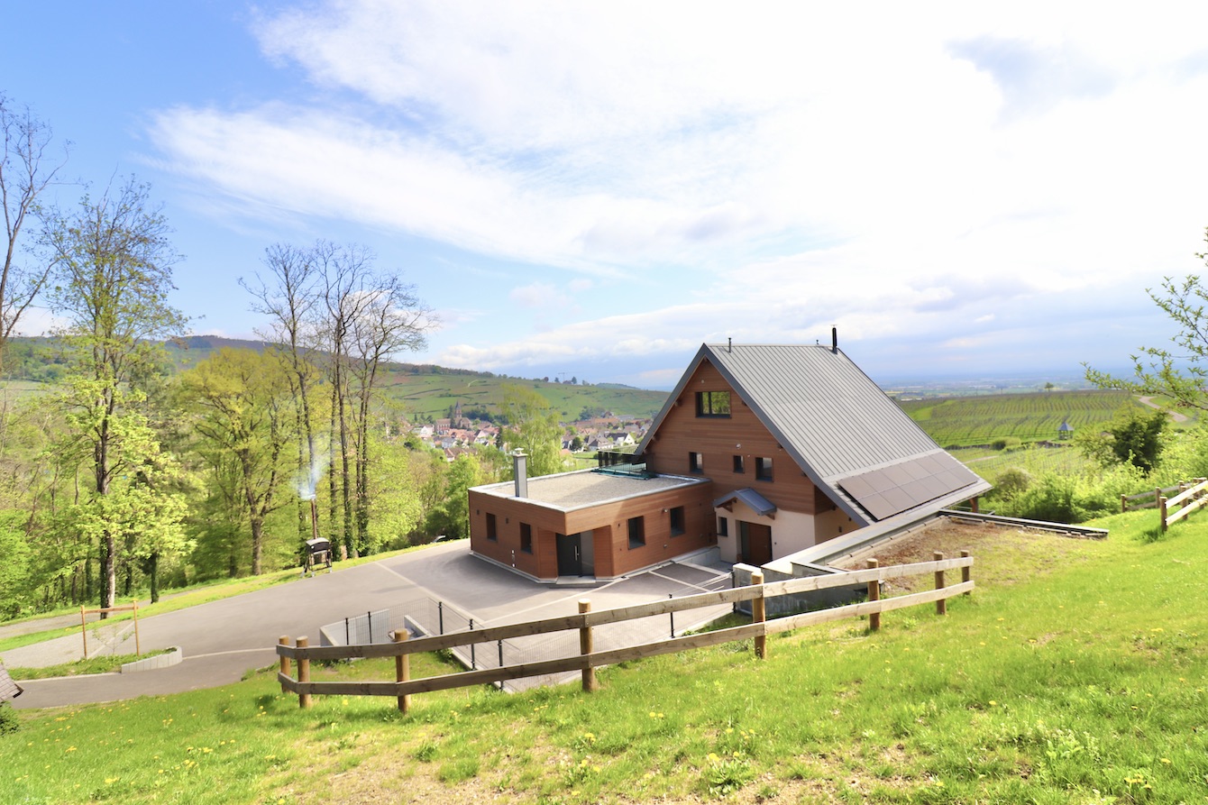 chalet des vignes vue plongeante du verger
